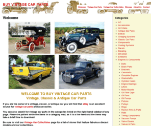 buyvintagecarparts.info: BUY VINTAGE CAR PARTS: Vintage, Classic & Antique Car Parts
Buy vintage, classic, and antique car parts and accessories. How to determine whether you own a vintage, classic, or antique car.