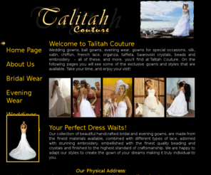 talitah.com: Talitah Couture
Talitah Couture - Bridal Gown Makers