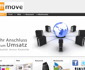 dimove.de: Webagentur, Netzwerke, Printwerbung Wolfsburg, Braunschweig, Gifhorn Helmstedt - dimove
Dimove ist eine Webagentur im Raum Wolfsburg, Braunschweig, Gifhorn. Neben dem regional unbegrenztem Webdesign bieten wir auch Netzwerkbetreuung, Werbung und Print sowie Multimediaservices in der Region Giforn / Gifhorner Land, Wolfsburg und Umgebung.