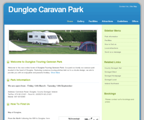 dungloecaravanpark.com: Dungloe Touring Caravan Park - Home Page
North West Ireland, Welcome to the new online home of Dungloe Touring Caravan Park. Our park is a family run caravan park located in the heart of Dungloe. Featuring 15 touring pitches laid out in a circular design, we aim to provide you with an enjoyable and peaceful holiday