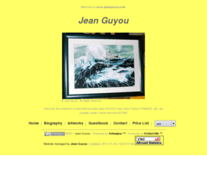 jeanguyou.com: Jean Guyou
Discover the artworks of international artist  Jean GUYOU  near Saint Tropez FRANCE.
oils, dry pastels, water colors and now ICONS 
