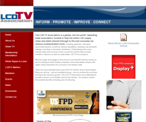 lcdtva.org: Representing the LCD TV supply chain
Helping companies in the LCD TV supply chain to inform, improve, promote and connect with customers, retailers and more!  