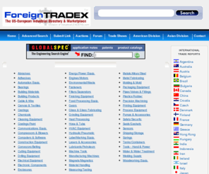 foreigntradeexchange.com: US-Europe & Australia Industrial Supply Directory & Marketplace
Connecting American, European & Australian Industrial Importers & Exporters