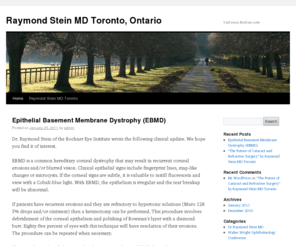 raymondsteinmd.com: Raymond Stein MD Toronto, Ontario | Visit www.Bochner.com
