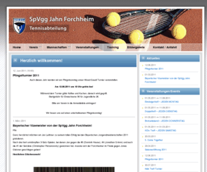 jahn-tennis.info: SpVgg Jahn Forchheim  - Tennisabteilung | Herzlich willkommen!
