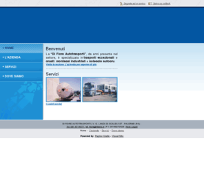 difioretrasporti.com: DI FIORE AUTOTRASPORTI - autogru noleggio - Palermo - Visual Site
La “Di Fiore Autotrasporti”, da anni presente nel settore, è specializzata in trasporti eccezionali e gruati, montaggi industriali e noleggio autogru.