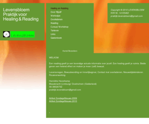 levensbloem.net: Levensbloem Praktijk voor Healing & Reading - Healing en Reading
Levensbloem Praktijk voor Healing en Reading