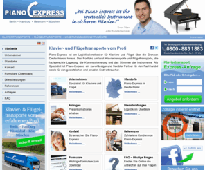 ms-pianoexpress.com: Piano-Express Klaviertransporte - Piano-Express - Klaviertransport, Flügeltransport, Europaweit
Piano-Express ist ein europa- und weltweit agierendes Transportunternehmen. Neben den professionellen Klaviertransporten und Flügeltransporten bieten wir weitere Dienstleistungen rund um Ihr Klavier oder Flügel an.