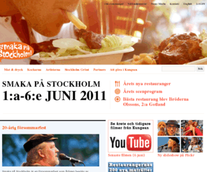 smakapastockholm.se: Matfestival i Stockholm - I år 20 år av festivaler och evenemang
Smaka På Stockholm är en festival i Kungsträdgården för alla som gillar mat och dryck. 2011 firar vi 20 år av festivaler och evenemang. Välkommen!