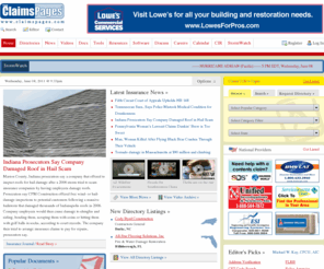 claimslinks.net: ClaimsPages.com - The Insurance Claims Resource for Adjusters
The Claims Pages print and online directories have become the largest circulated reference source for insurance claims adjusters with links to service providers, industry news, forms, tools, events, jobs, and other resources.