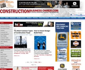 constructionbusinessowner.com: Construction Business Management by Construction Business Owner Magazine
Leading construction business management resource for contractors and the building construction industry - Construction Business Owner Magazine.