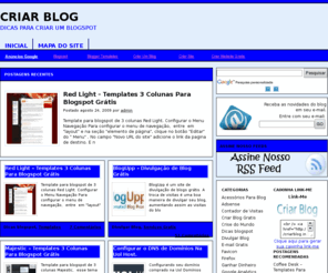 criarblog.info: Dicas para criar um blogspot » Criar Blog
