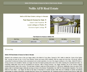 nellisafb-realestate.com: Nellis AFB Real Estate and Homes for Sale Las Vegas, Nevada
Explore Nellis AFB real estate and homes for sale by viewing Nevada real estate listings of homes for sale in Las Vegas.