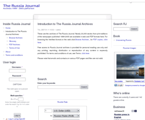 russiajournal.com: Introduction to The Russia Journal Archives | The Russia Journal
