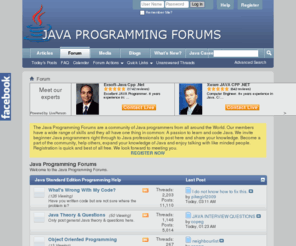 java-forums.net: Java Programming Forums
The Java Programming Forums are a community of Java programmers from all around the World. Join us now to solve all your Java problems!