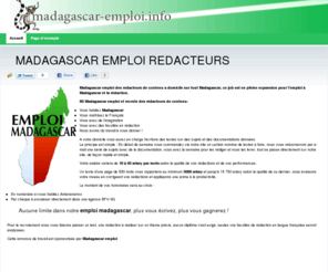 madagascar-emploi.info: Madagascar Emploi
Madagascar Emploi en offshore outsourcing