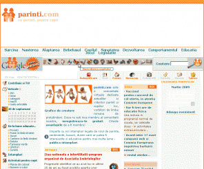 parinti.com: parinti.com - Cu parinti, pentru copii - parinti.com
Cu parinti - pentru copii. Actuali si viitori parinti si copiii lor vorbitori de limba romana - evenimente online, articole, forum, informatie despre preconceptie, sarcina si nastere, cresterea si educarea copilului, familie