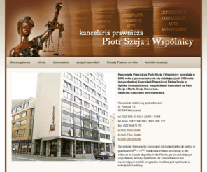 szeja.pl: Kancelaria Prawnicza Piotr Szeja i Wspólnicy - Warszawa
Kancelaria adwokacka, wysoka skuteczność