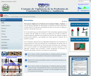 consejodevigilancia.gob.sv: Consejo de Vigilancia de la Profesión de la Contaduría Pública y Auditoría - Inicio
Consejo de Vigilancia de la Profesión de la Contaduría Pública y Auditoría