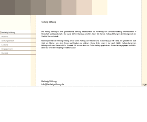 heilwig-stiftung.org: Heilwig Stiftung - Heilwig Stiftung
Stiftungen - Heilwig Stiftung