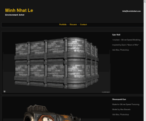 leminhnhat.com: Minh Nhat Le - Environment Artist
Portfolio of Minh Nhat Le - 3d artist for games.