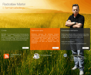 radoslawmarter.com: Radosław Marter – Farmamarketing, Closed Loop Marketing, eDetailing, eCME, marketing farmaceutyczny, konfernecje medyczne, telemedycyna
Blog Radosława Marter na temat farmamarketingu