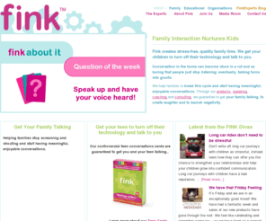 finkblog.com: Family Communication-Quality Family Time-Family conversation cards/games —
Fink creates stress-free, quality family time. We help families improve communication with conversation cards and games that get families talking.