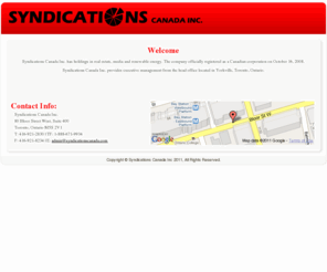 wealththinking.com: Syndications Canada Inc | Home Page
syndications canada inc,douglas chaddock,syndications canada