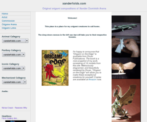 xanderfolds.com: xanderfolds.com
Explore unique and charismatic origami art at xanderfolds.com