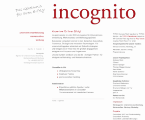 incognito.at: incognito Marketing Support - Agentur für Unternehmensentwicklung, Markenaufbau und Werbung: Agentur
incognito Marketing-Support