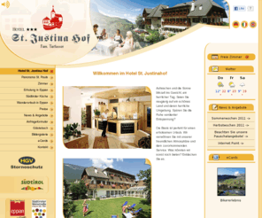 justinahof.com: Willkommen - Hotel St. Justina Hof - St. Pauls / Eppan / Südtirol
Unsere Wandertipps für Eppan. Eppan an der Weinstrasse, nur wenige Kilometer von der Landeshauptstadt Bozen entfernt und bei den wärmsten Badeseen Südtirols gelegen: die Montiggler Seen und der Kalterer See...