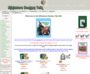 mydonkeytalk.com: Books, Magazine, Halters & Other Gifts for Miniature Donkeys
Quality products for Miniature Donkeys