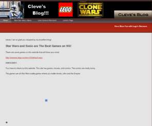 clevesblog.com: Home - Lego's Starwars Harry Potter Blog
A WebsiteBuilder Website