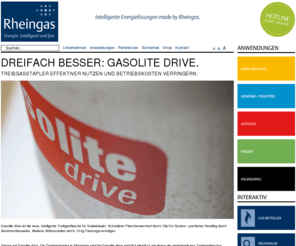 gasolite.com: Dreifach besser: Gasolite drive.
Propan Rheingas - ein führender deutscher Flüssiggasspezialist.