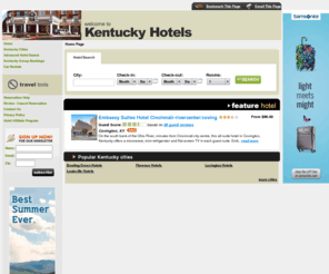 kentucky-hotels.org: Kentucky Hotels
Kentucky Hotel Directory offers visitors information on hotels in Kentucky.  Check out our hot internet deals and save even more.