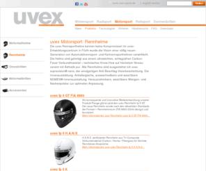 uvex-car-racing.de: uvex sports - Produkte
Motorradhelme, Rennhelme, Crossbrillen und Motorradbrillen von uvex