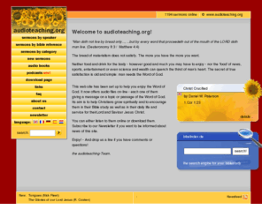 audioteaching.org: audioteaching
Audioteaching - Listen to christian ministries online - Christliche Vorträge online
