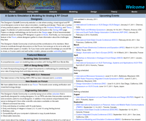 designers-guide.org: The Designer's Guide Community - A Resource for Analog, RF, and Mixed-Signal Circuit Designers
A source of in-depth information about the art of circuit simulation and modeling for analog, RF, and mixed-signal designers.