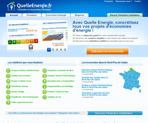 quelleenergie.net: Quelle Energie : conseils, devis gratuits pour vos économies d'énergie
Découvrez gratuitement les solutions pour réduire vos factures d'énergie: solaire photovoltaique, pompe à chaleur, chaudière gaz, chauffage bois, isolation