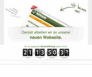 rebase.de: rebase | Wir bauen um!
Bald in neuem Gewand. rebase-Grafik&Webagentur