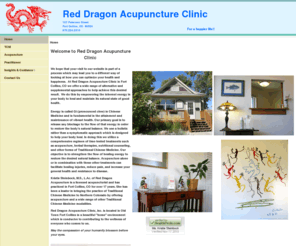 reddragonacu.com: Red Dragon Acupuncture Clinic in Fort Collins, CO practices acupuncture, herbal medicine and other forms of TCM to promote healing.  
Kristie Steinbock, M.S., L.Ac. at Red Dragon Acupuncture Clinic in Fort Collins, CO practices acupuncture, herbal medicine and other forms of TCM to promote healing.