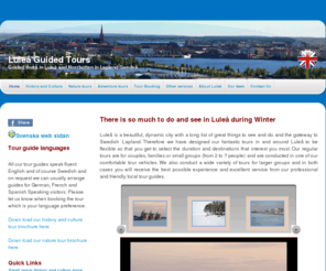 tour-lapland.com: Luleå Guided Tours Home
Guided tours in Luleå and Gammelstad in Lapland Sweden