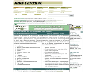 jobs-central.com: Jobs central : jobs, employment, interview and communication skills
 Jobs : Jobs Central provides information concerning jobs; freelance employment; career planning; search and interview and communication skills