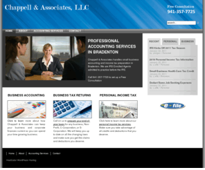 accountingbradenton.com: Accounting Bradenton | Small Business, Personal Tax Accountant
Chappell & Associates serves small business in Bradenton.  We also handle personal tax returns.  Call 941-545-8077 to schedule a free consultation.