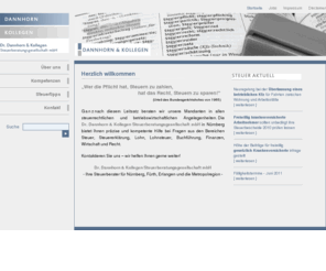 dr-dannhorn.de: Steuerberater - Dr. Dannhorn & Kollegen, Steuerberatungsgesellschaft mbH
Ihr Steuerberater in Nürnberg. Als Steuerberater bietet wir Ihnen präzise und kompetente Hilfe bei Fragen aus den Bereichen Steuer, Steuererklärung, Lohn, Lohnsteuer, Buchführung, Finanzen, Wirtschaft und Recht.