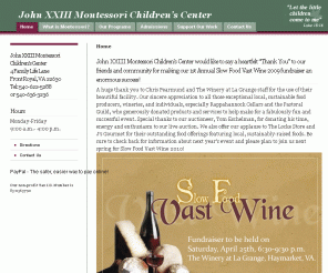 john23mcc.org: John XXIII Montessori Children’s Center in Front Royal, VA
John XXIII Montessori Children’s Center provides a traditional Montessori curriculum in a Catholic environment open to all children.