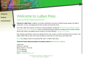 lubanpress.com: LuBan Press
The official home page of LuBan Press on the internet.