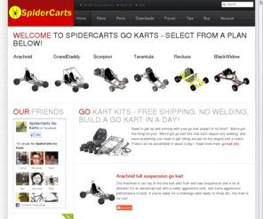 Ninjadata com  SpiderCarts Go Kart Plans  Designs and Blueprints