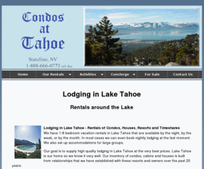 peruvianearrings.com: Lodging in Lake Tahoe, Rentals Lake Tahoe, Resorts Lake Tahoe, Condos
Lodging in Lake Tahoe. Vacation rentals, condos, and houses.  Lake Tahoe resorts and timeshare lodging at heavy discounts.  Last minute lodging in Lake Tahoe reservations welcome.