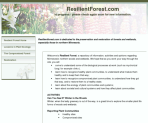 resilientforest.com: Resilient Forest
Home Page